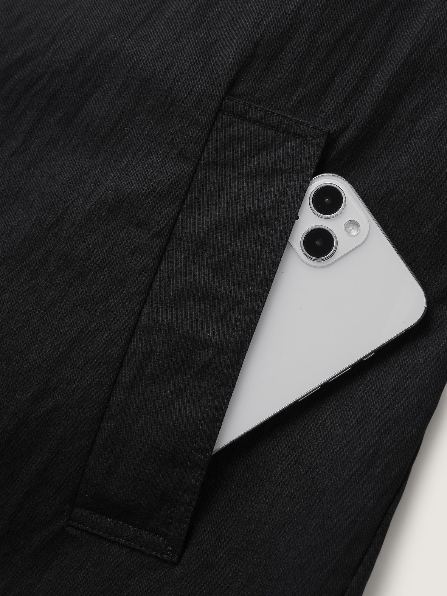 Contrast Pockets Button-Front Coat