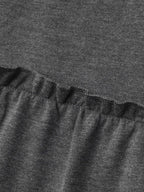 Tiered Ruffled Edges Pockets Jacket