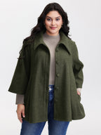 Flared Sleeve A-Line Button Jacket