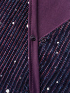 Sequin Surplice Neckline Sleeveless Midi Dress