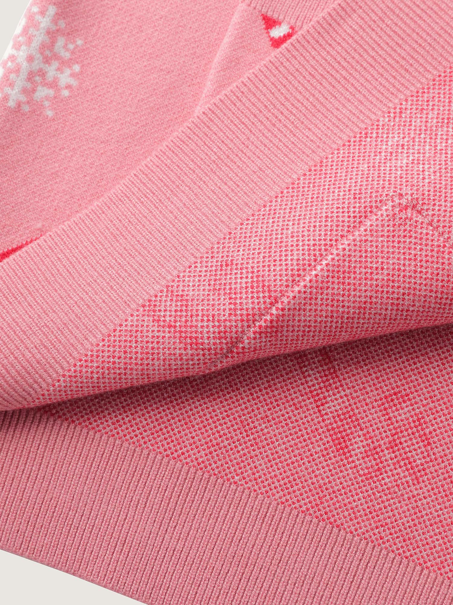 Holiday Candy Patch Pockets Knit Cardigan