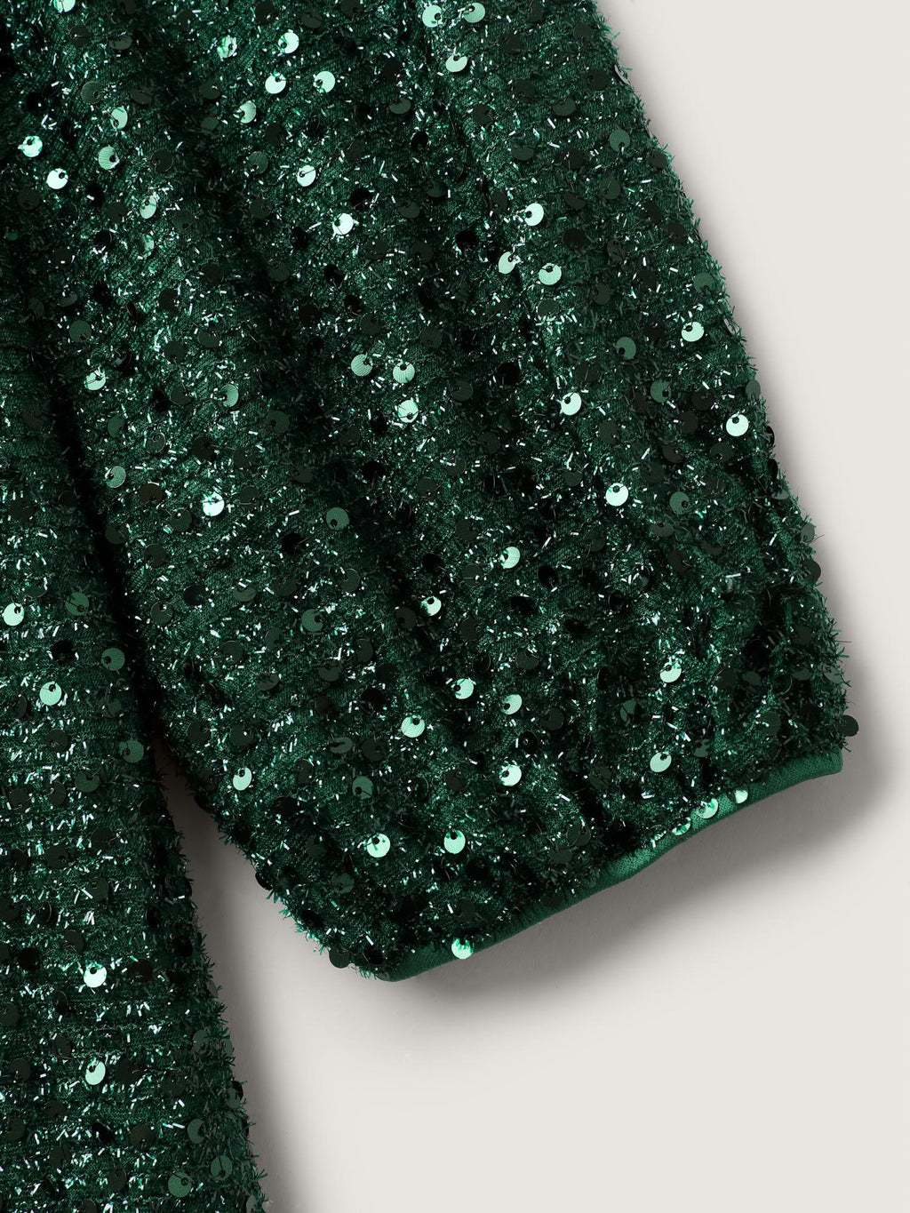 Shimmery Sequin V-Neck Knee Dress