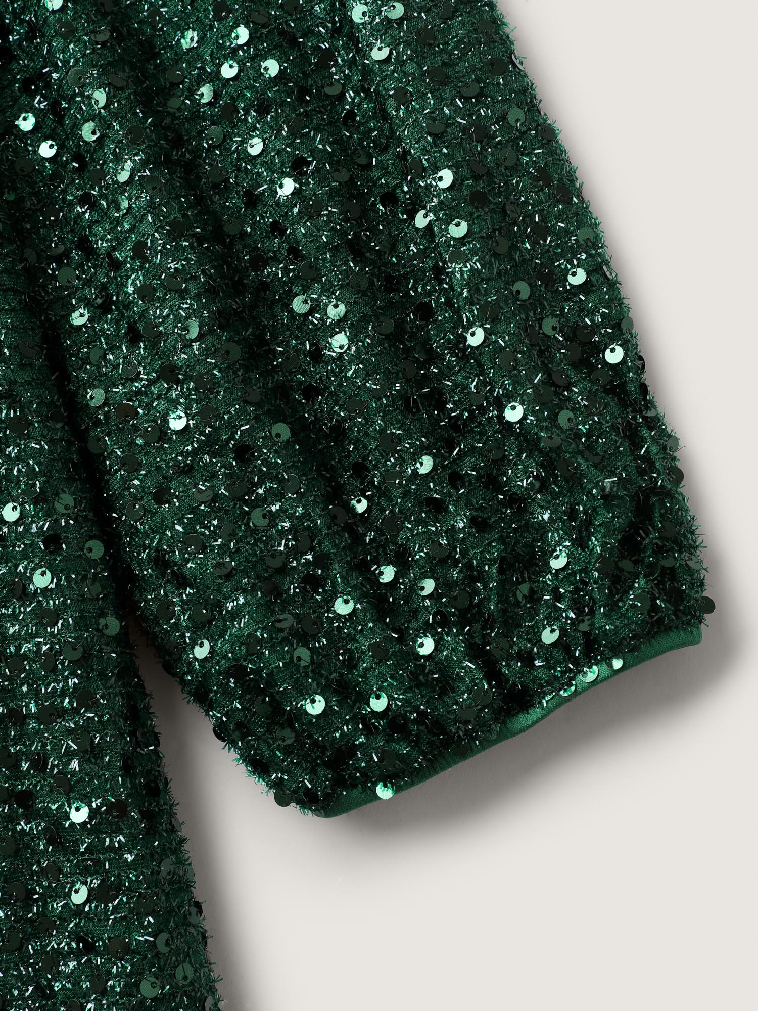 Shimmery Sequin V-Neck Knee Dress