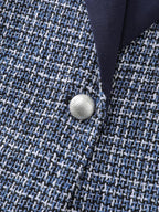 Tweed Color Contrast Blazer