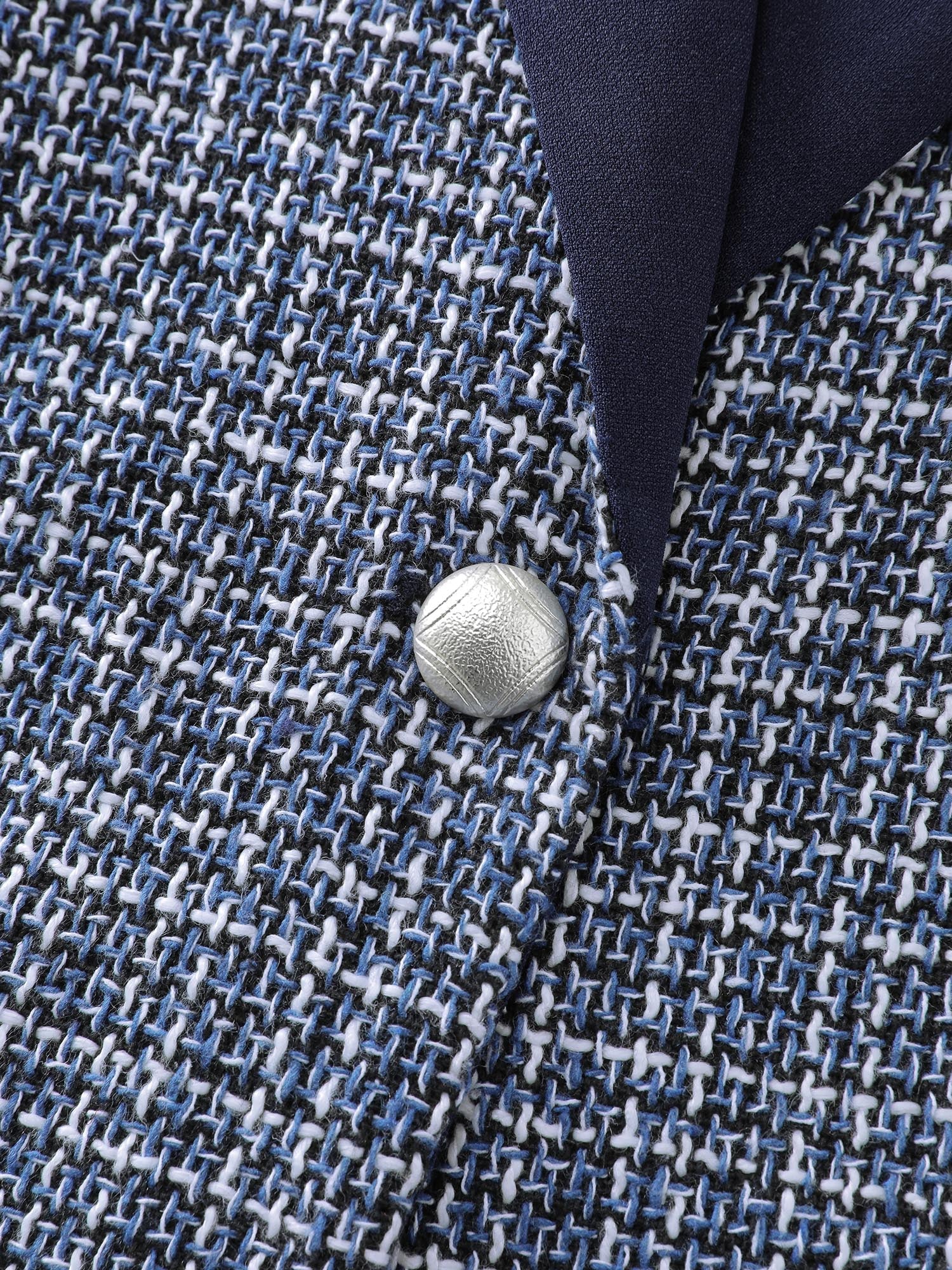 Tweed Color Contrast Blazer