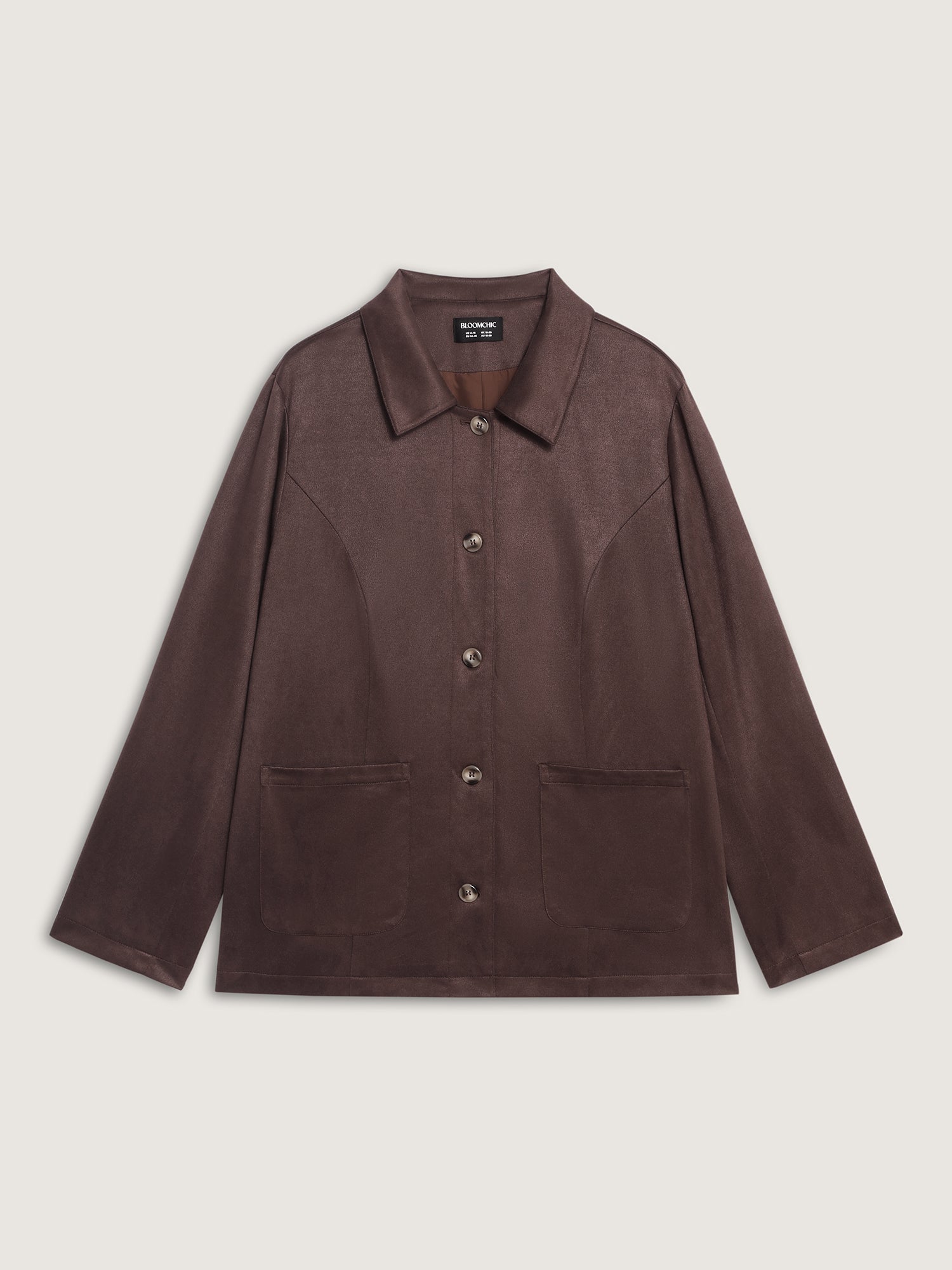 Suede Lined Button-Down Jacket