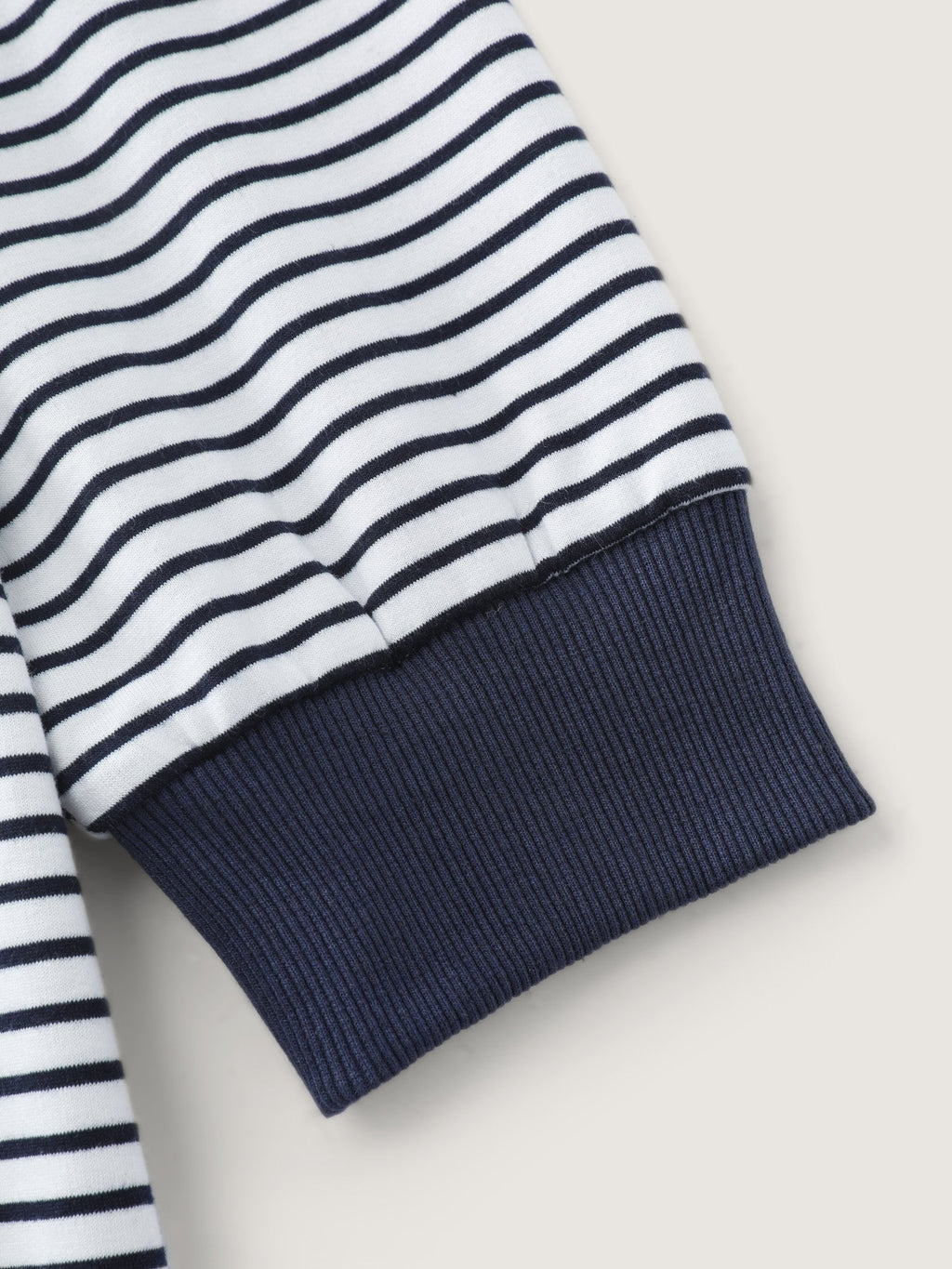 Colorblock Stripe Round Neck Sweatshirt