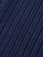 Stretchy Pit Strip Solid Loungewear Set