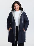 2 In 1 Double Breasted Hooded Coat