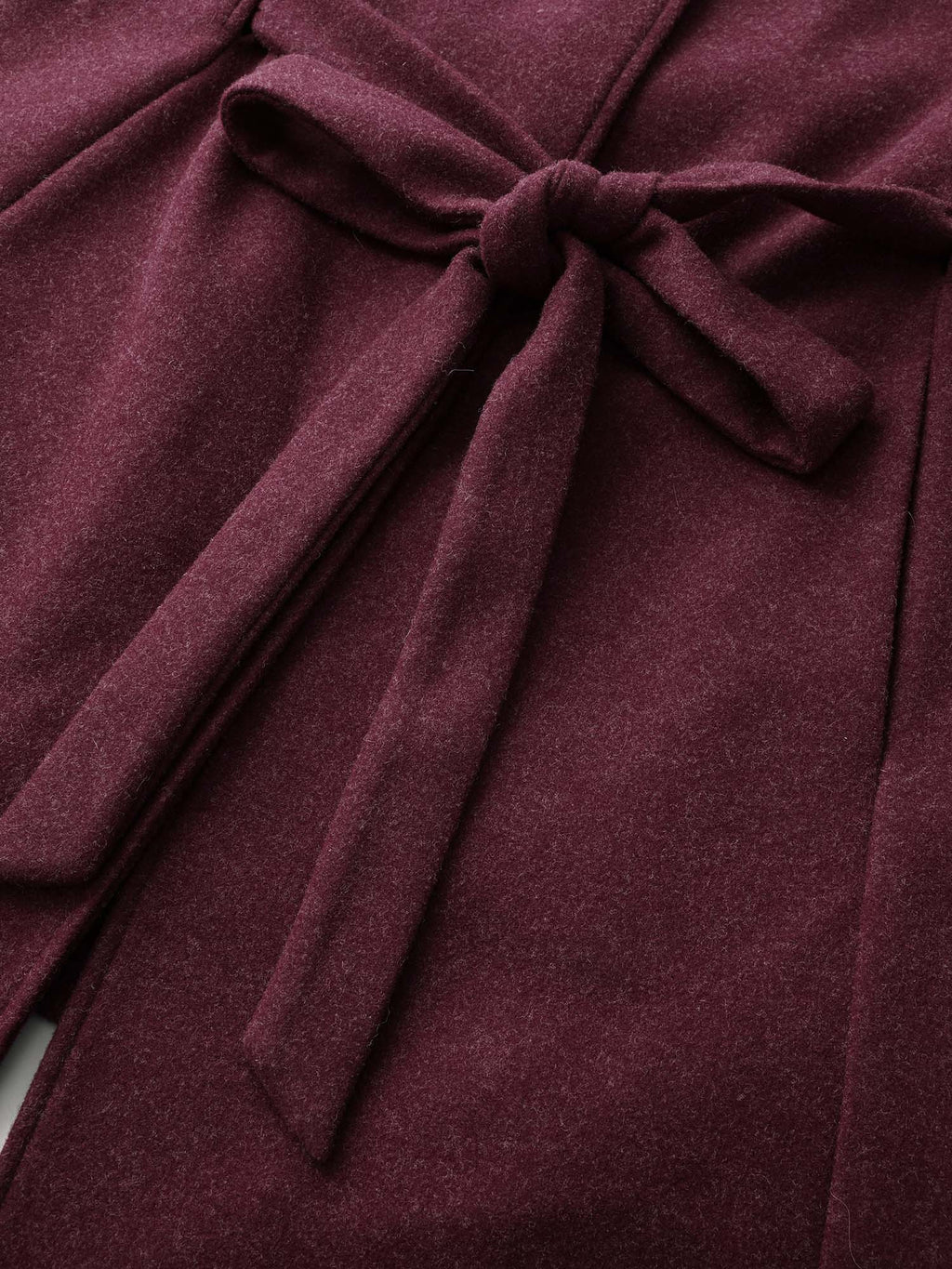 Detachable Fur Collar Waist-Tie Jacket