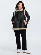 Fuzzy Edges Color Contrast Vest