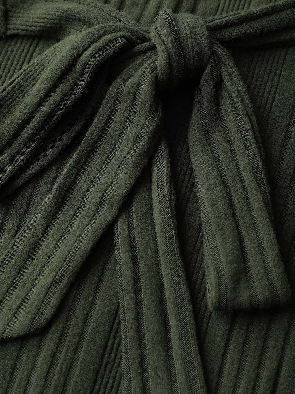 Pit Strip Tie-Knot Slit Sheath Midi Dress