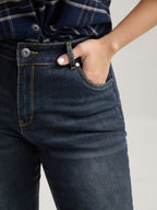 Bootcut Very Stretchy Mid Rise Medium Wash Sculpt Waist Jeans