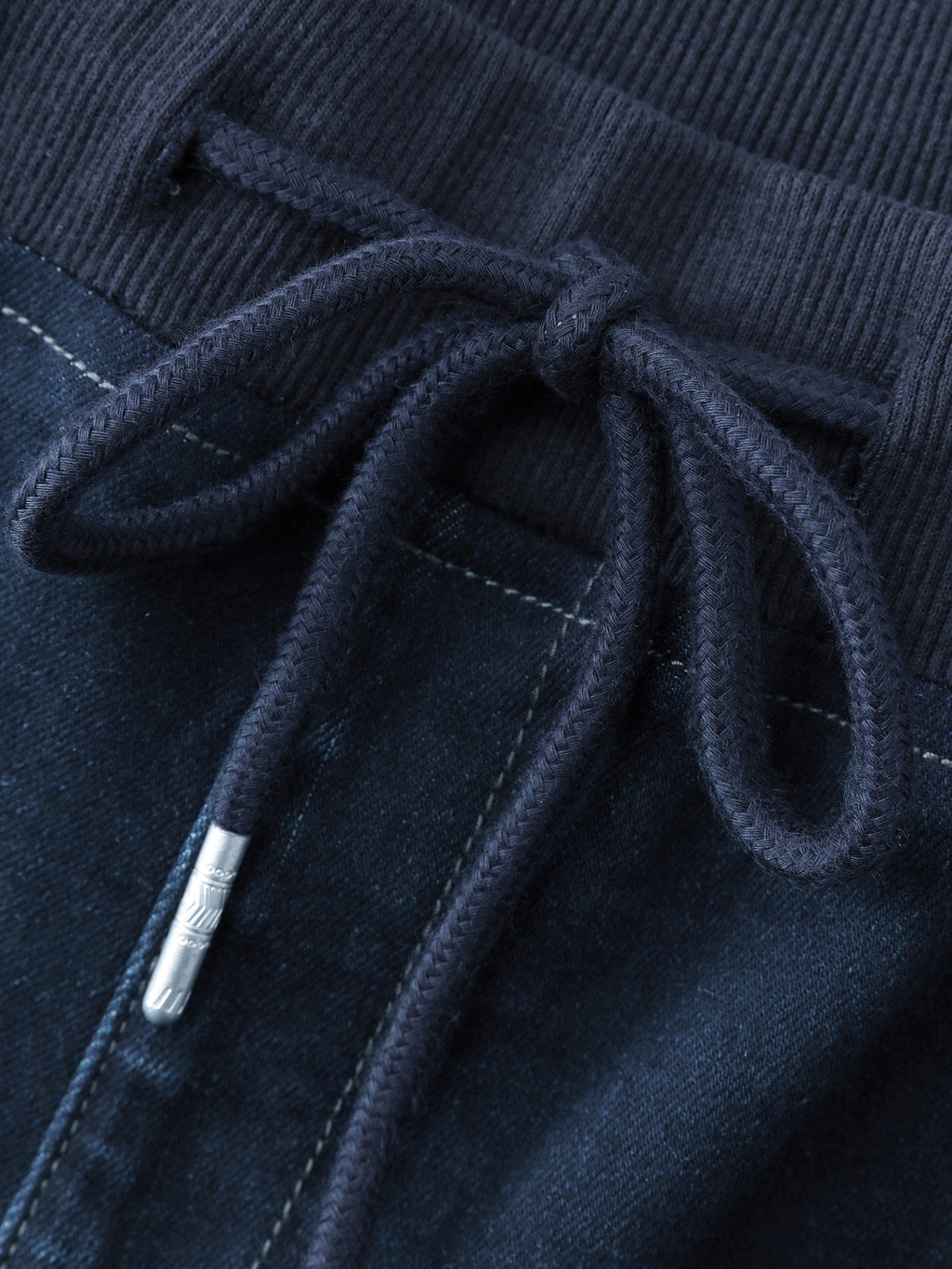 Drawstring Waistband Wide-Leg Jeans