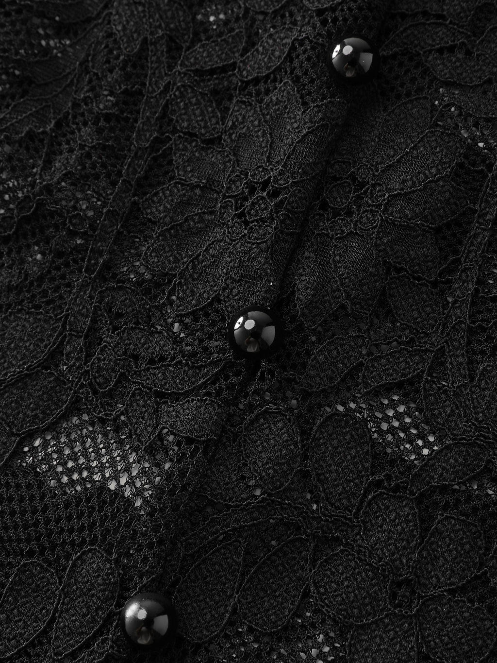 Sheer Lace Trim V-Neck Top