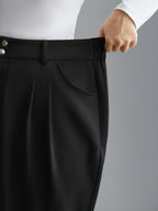 Double Buckle Straight Leg Pants