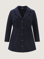 Cinched-Flared High-Low Hem Jacket