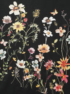 Floral Fun Stretchy Cuffs Sweatshirt