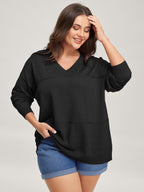 Supersoft Textured Eyelet Trim Pullover