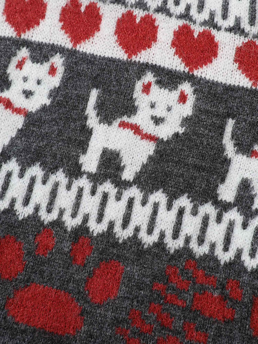 Animal Print Jacquard Polo Collar Knit Cardigan