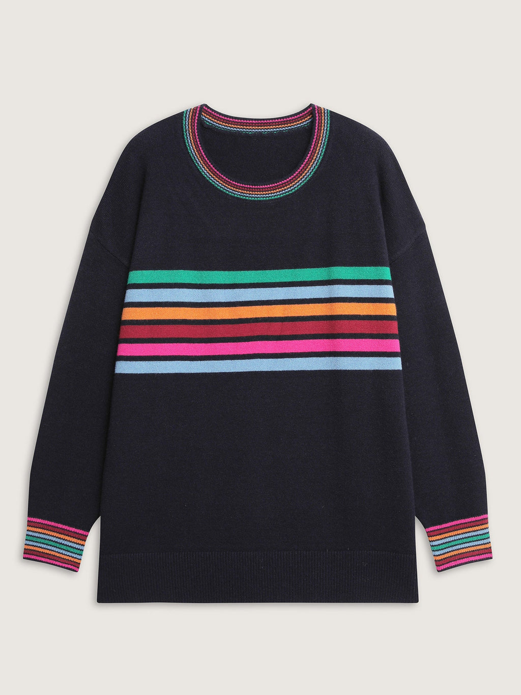 Supersoft Colorful Stripe Pullover
