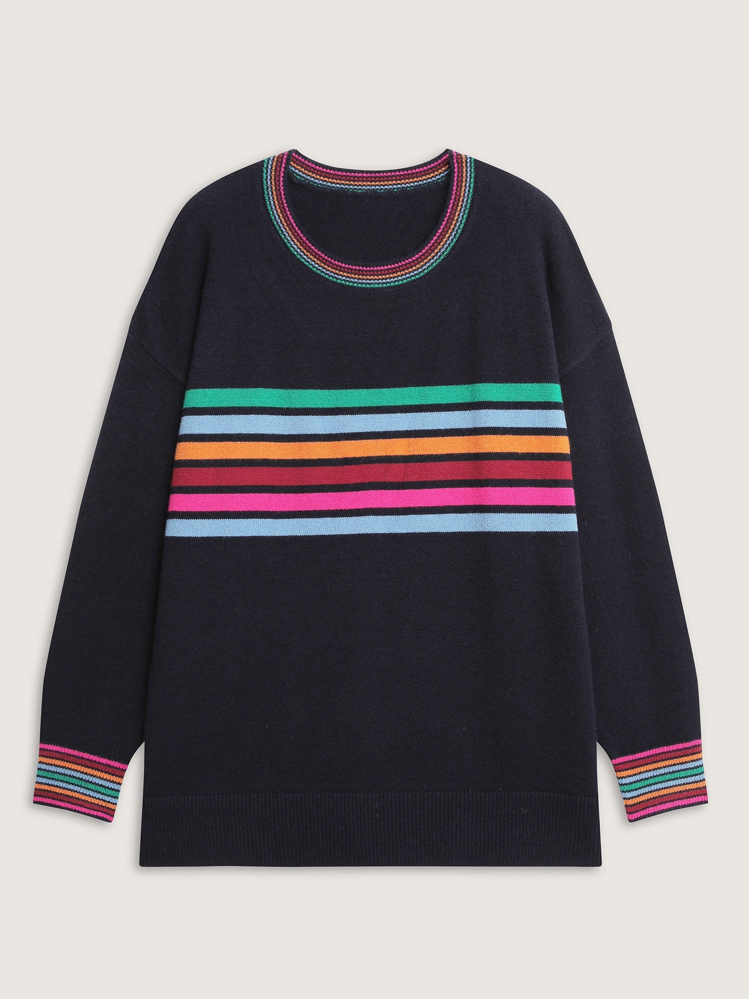 Supersoft Colorful Stripe Pullover