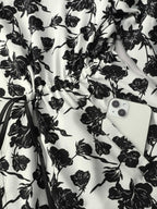 Floral Print Reversible Hooded Coat