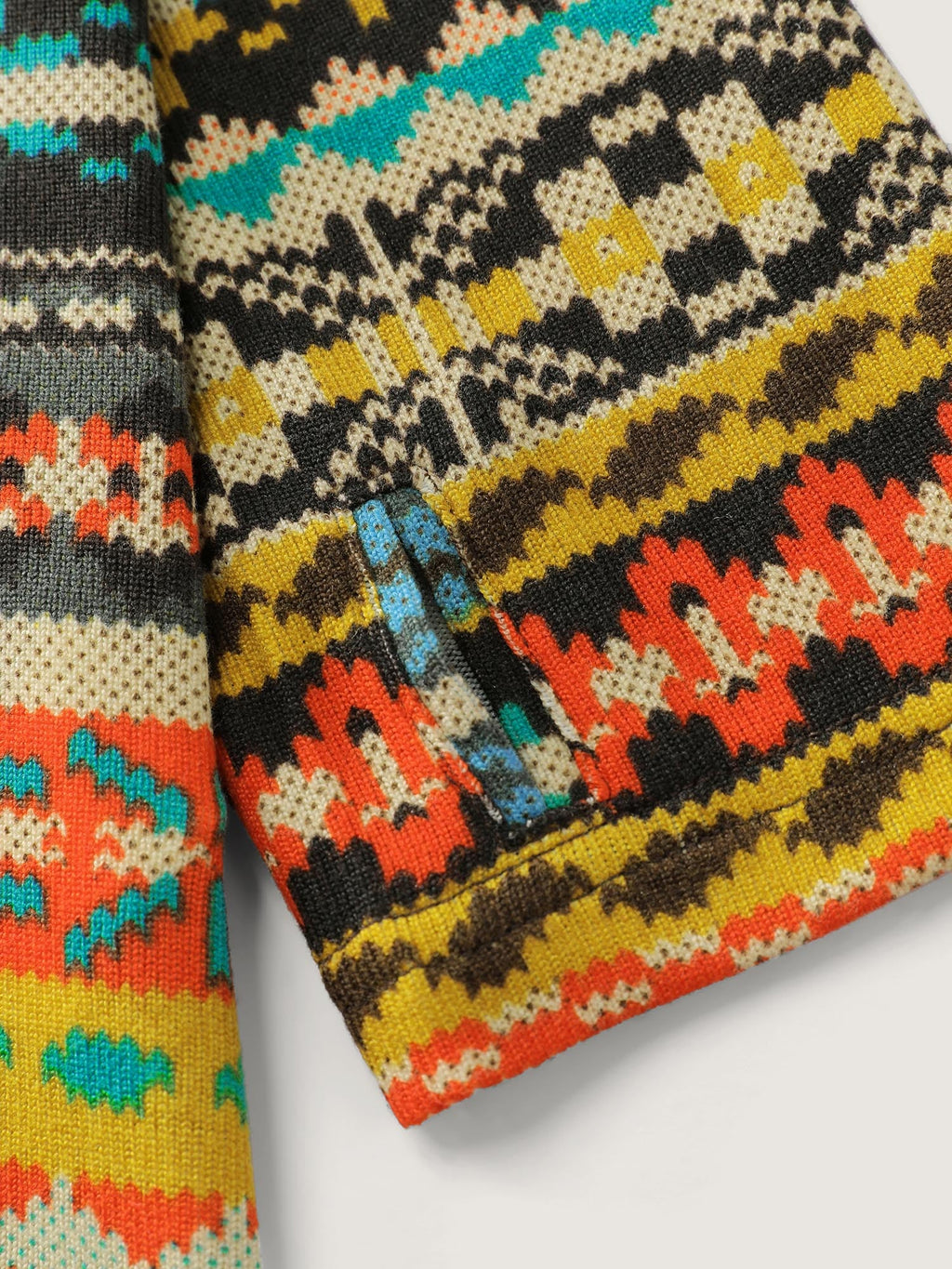 Colorful Stripe Button Placket T-Shirt