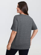 Colorful Floral Round Neck T-Shirt