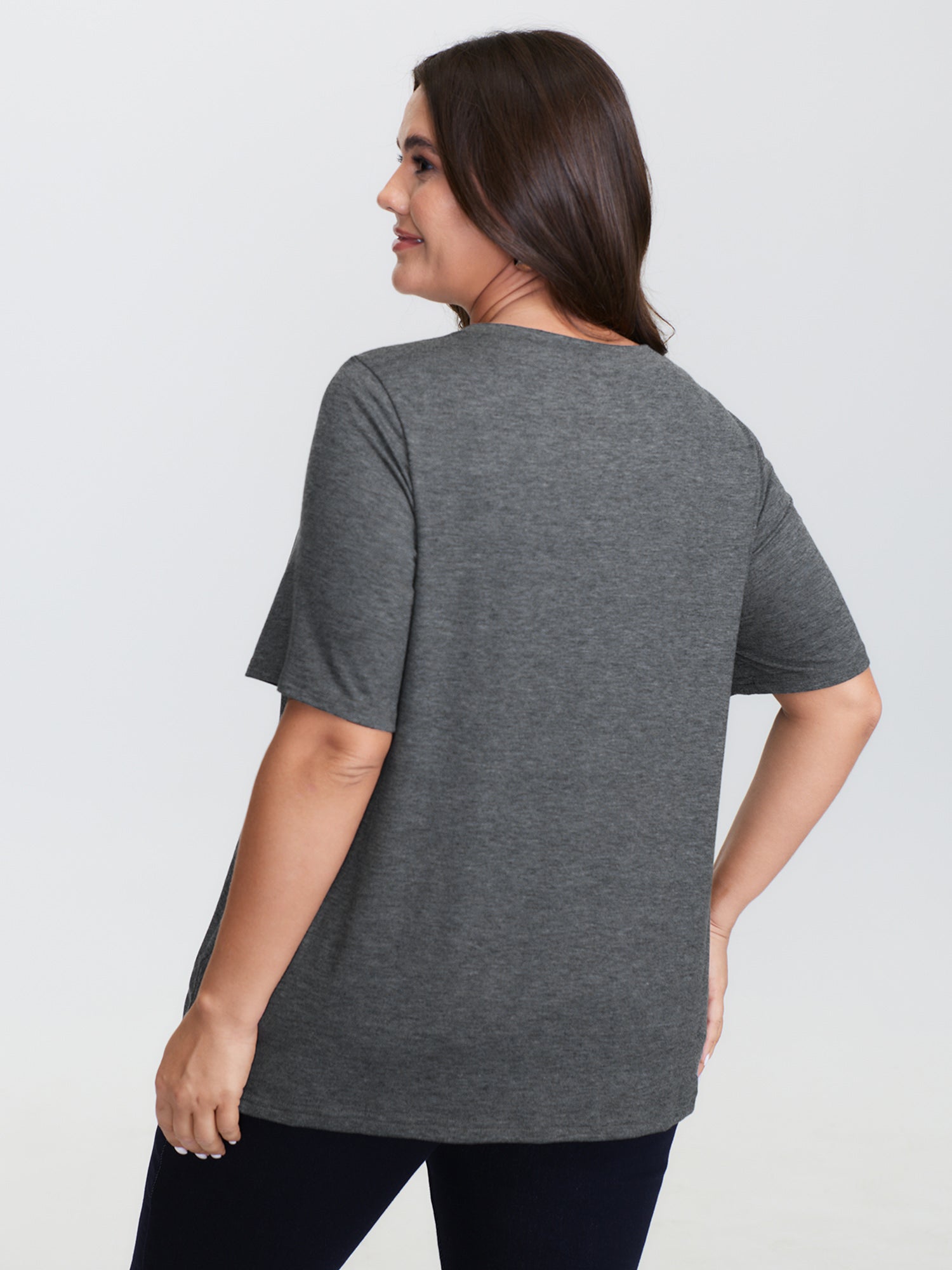 Colorful Floral Round Neck T-Shirt