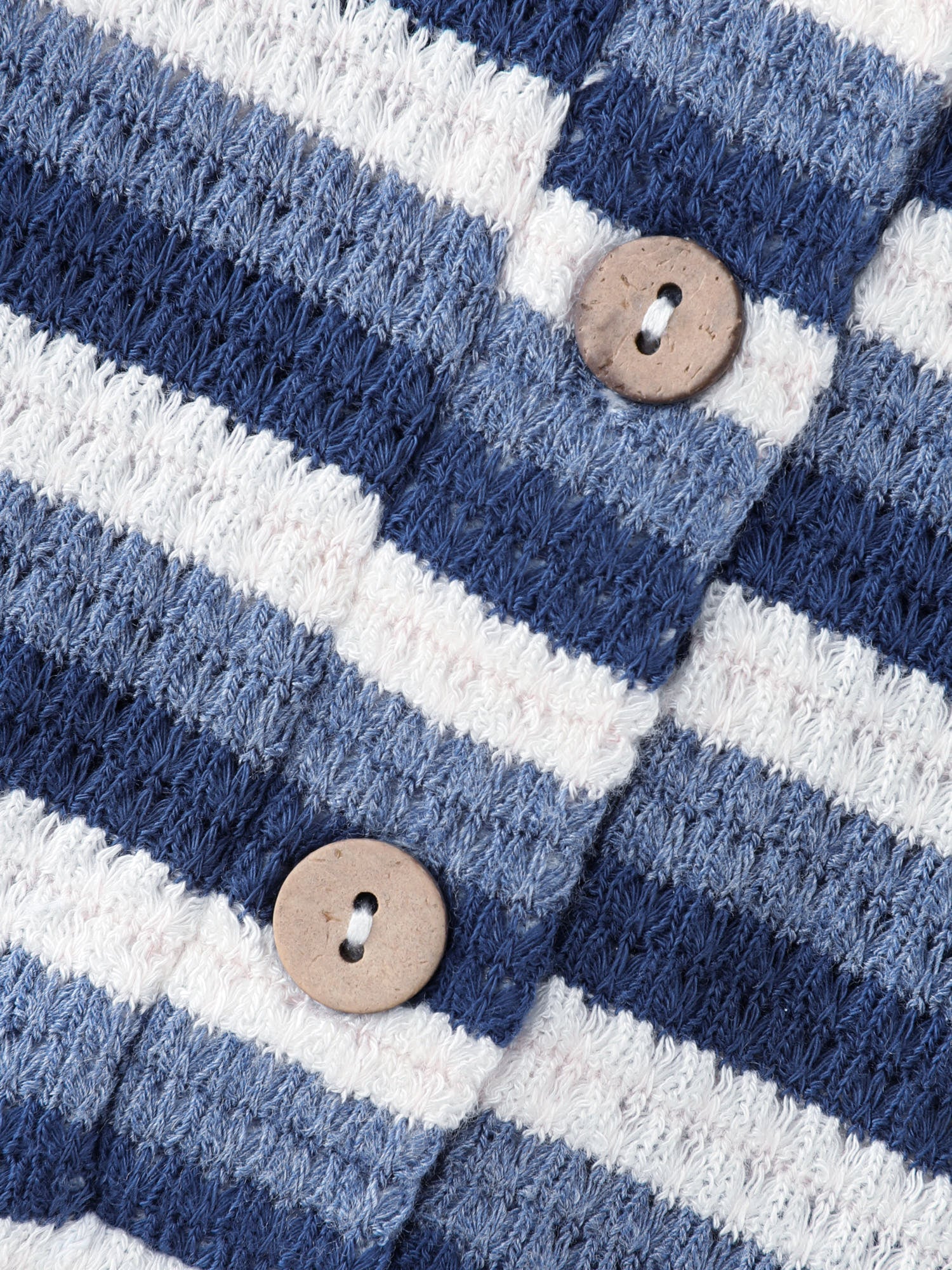 Striped Button Placket Fitted T-Shirt