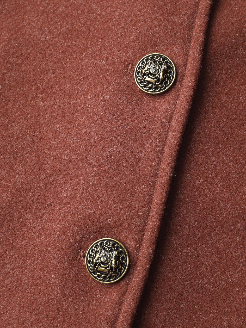 Pleated Curvy Hem Button Blazer