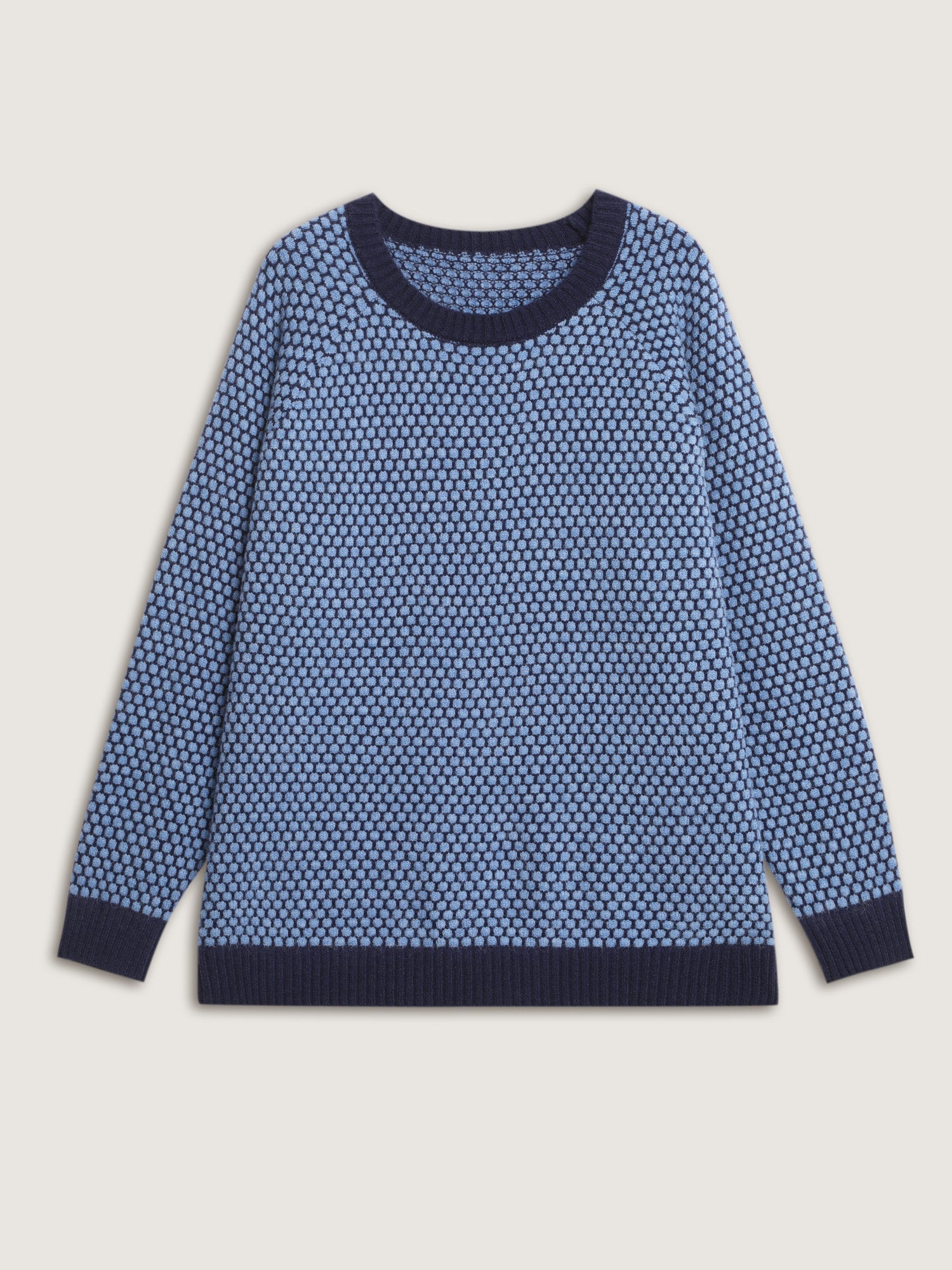 Supersoft Geometric Textured Super Stretchy Pullover