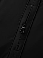 Pockets Zipper-Front Hooded Bomber Jacket