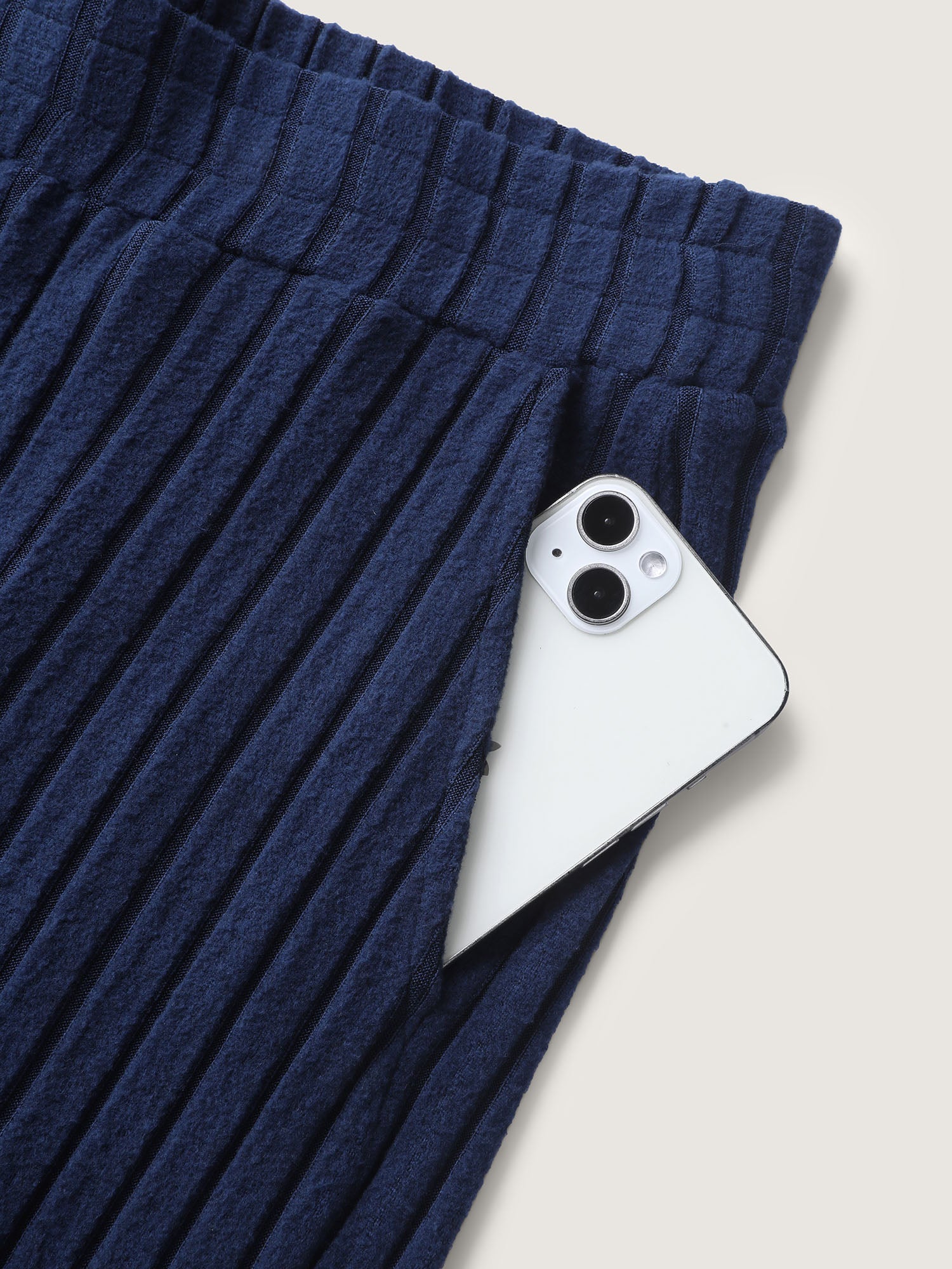 Stretchy Pit Strip Solid Loungewear Set