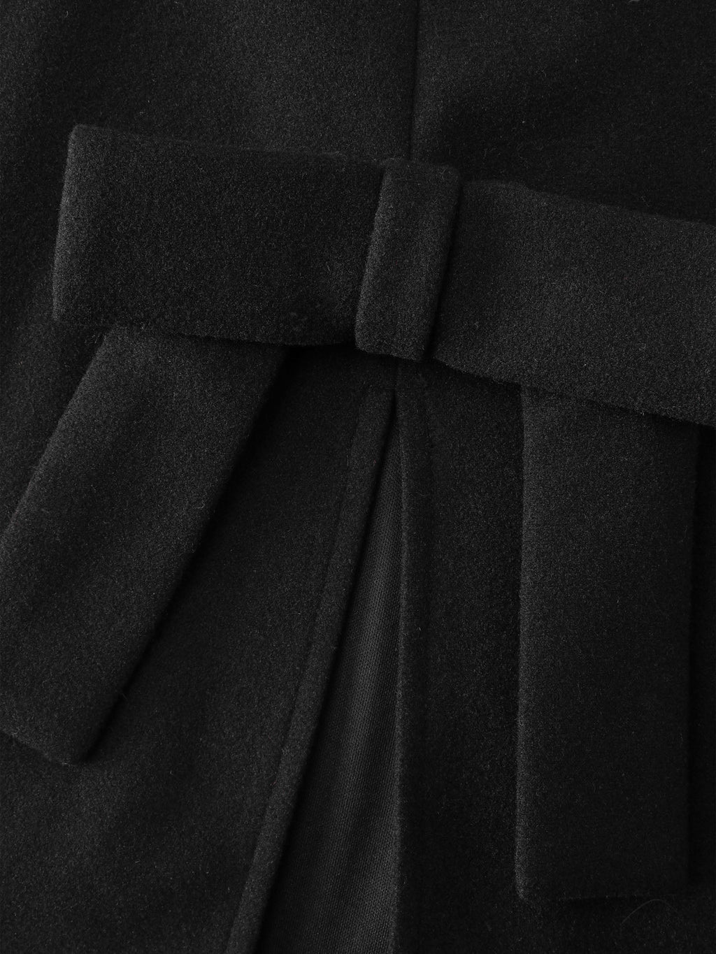 Bowknot Cape Style Split Coat