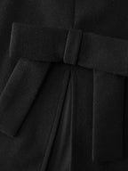 Bowknot Cape Style Split Coat