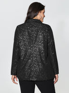 Gold Stamped Ruffled Edge Coat