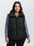 Puffer Zipper Front Quilted Vest
