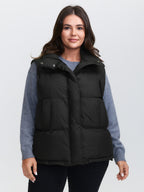 Puffer Zipper Front Quilted Vest