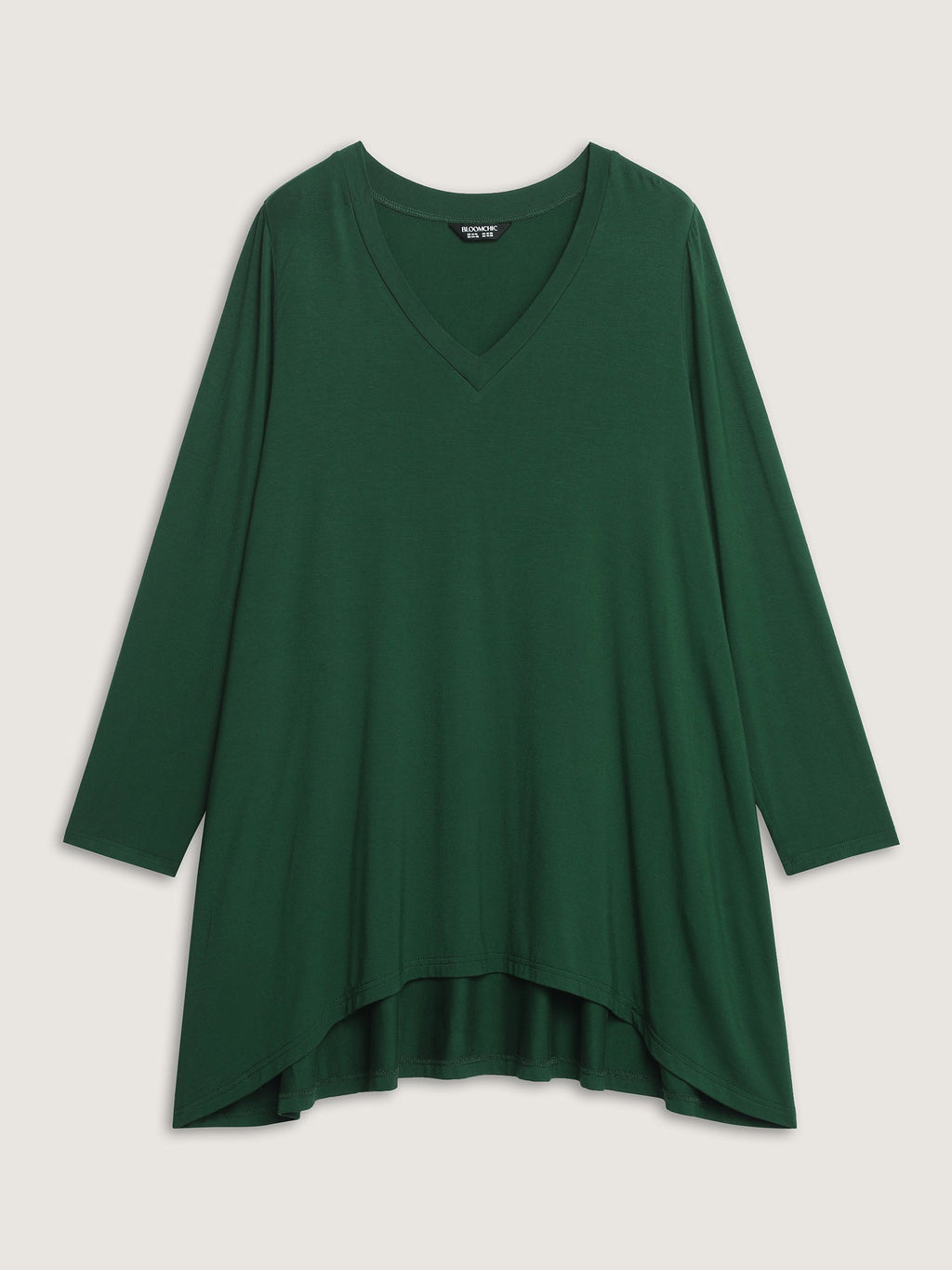 Supersoft V Neck High Low Hem T-Shirt