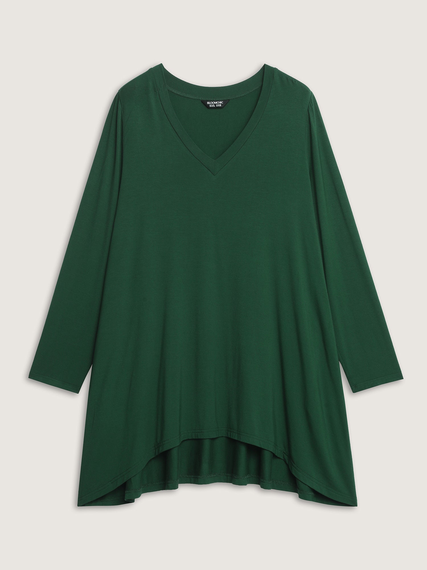 Supersoft V Neck High Low Hem T-Shirt