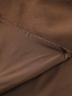 Zipper Detail Lapel Collar Jacket