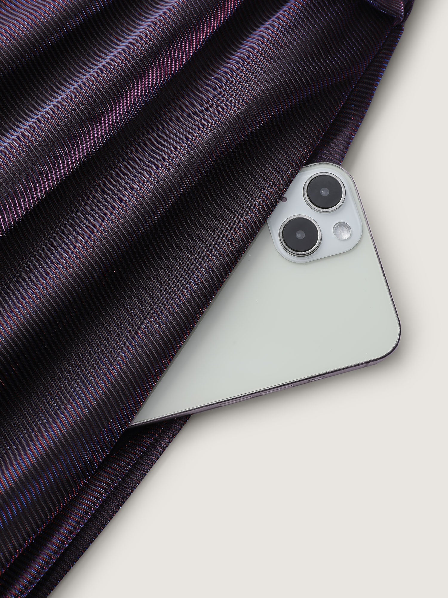 Shimmery Lined Shirred Waist Pockets Maxi Dress