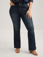 Bootcut Very Stretchy Mid Rise Medium Wash Sculpt Waist Jeans