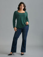 Sequin Stretchy Long Sleeve T-shirt