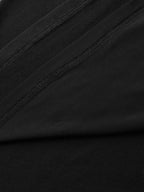 Sequin Cord Embroidered Tree Round Neck T-Shirt