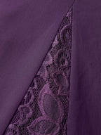 Wrap Neck Flowy Sleeve Sheer Midi Dress