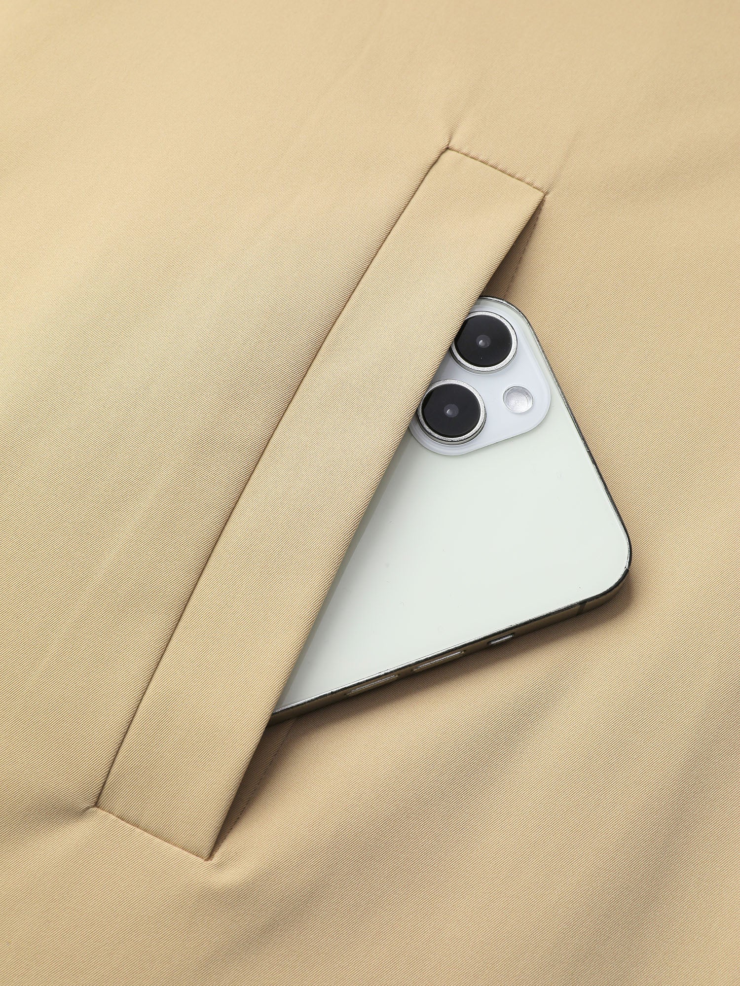 Adjustable Tab Sleeve Lined Trench Coat