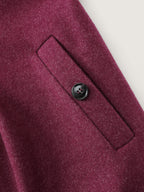 Hooded Pleated Pockets Waist-Defining Coat